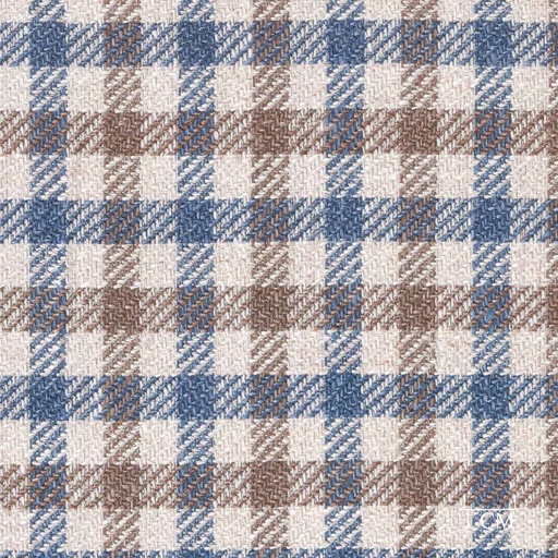 [321328] BROWN, BLUE CHECKS