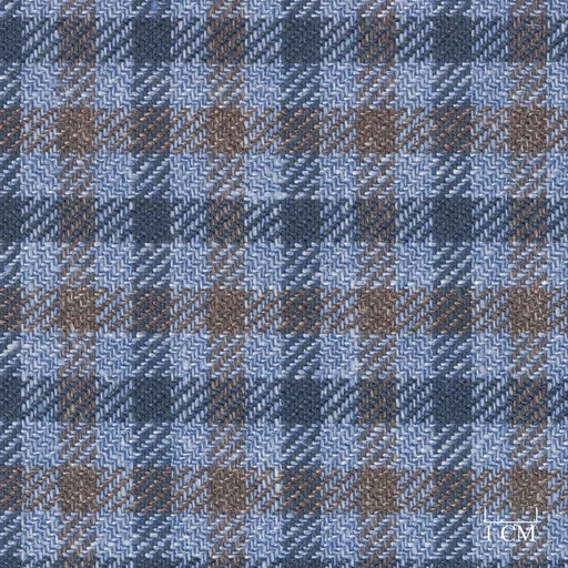 [321329] BLUE, BROWN CHECKS