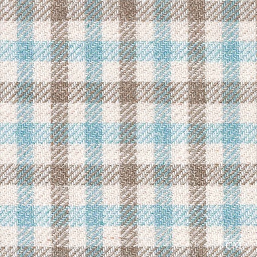 [321332] BROWN, BLUE CHECKS