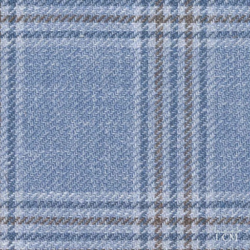 [321334] BLUE, BROWN CHECKS