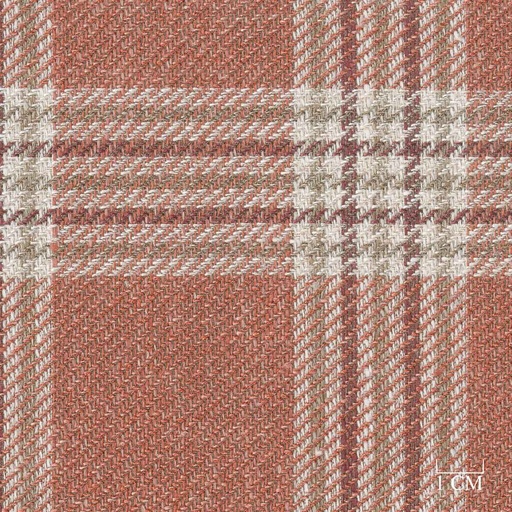[321338] ORANGE, BURGUNDY CHECKS