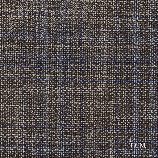 [610928] BROWN, BLUE CHECKS