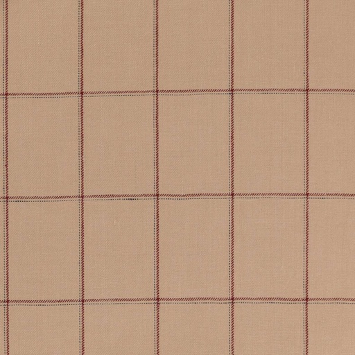 [665315] TAN, RED CHECKS