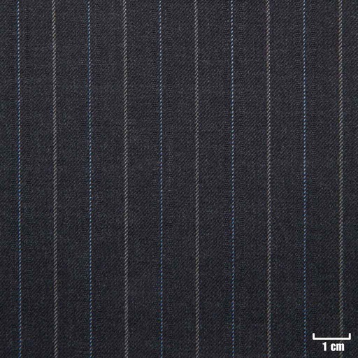 [209589] DARK GREY, MIXED BLUE/OFF WHITE STRIPES
