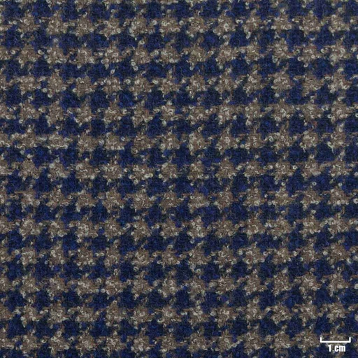 [450811] BROWN, BLUE HOUNDSTOOTH