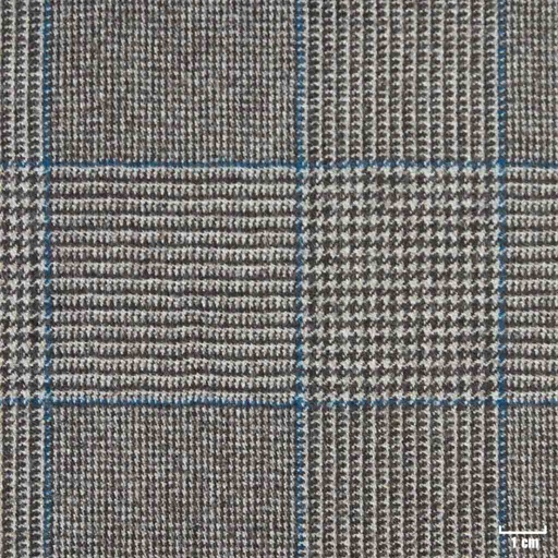[450815] LIGHT BROWN, BLUE CHECKS