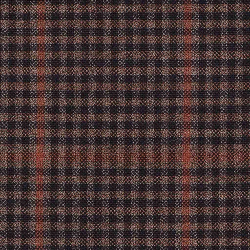 [316630] BROWN, BURGUNDY CHECKS