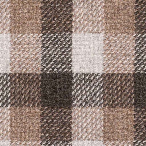 [316638] CREAM, BROWN CHECKS