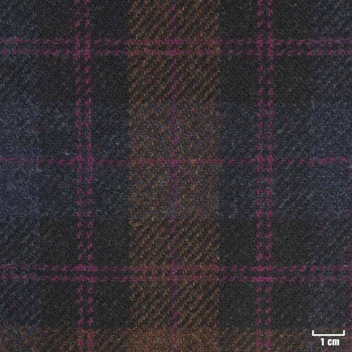 [315725] BROWN, BIG BLUE/PURPLE CHECKS