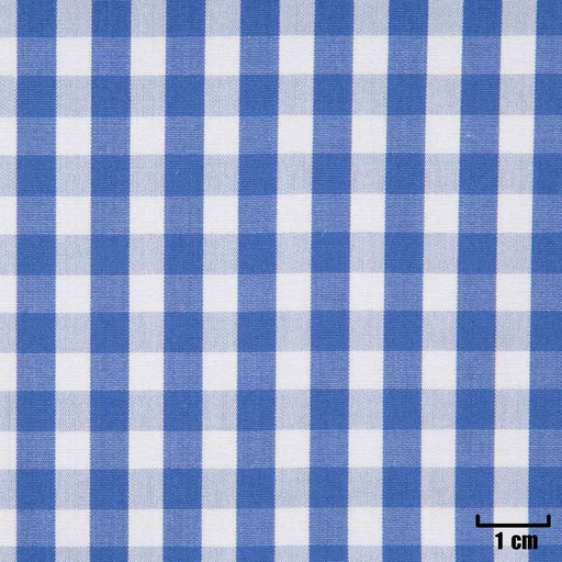 [H11351] WHITE, SMALL BLUE CHECKS