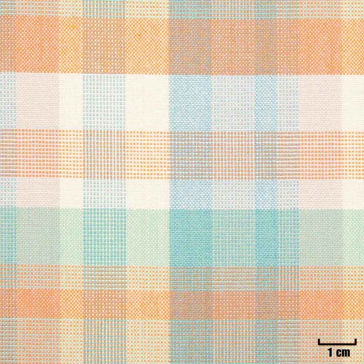[501619] MIXED BLUE/GREEN/ORANGE, CHECKS