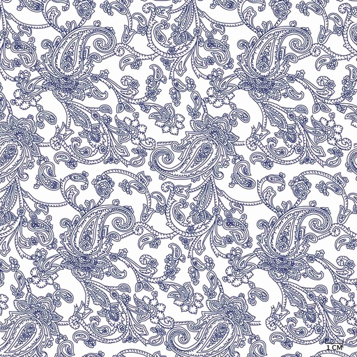 [822921] WHITE, BLUE/WHITE FLOWER