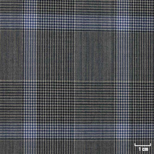 [226821] GREY, BLUE CHECKS