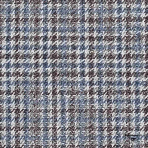 [318974] CREAM, BLUE BROWN CHECKS