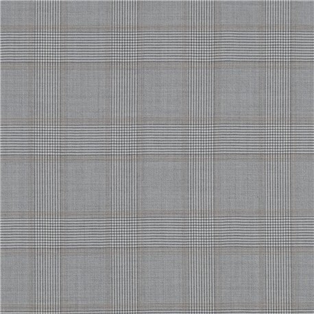 [610111] LIGHT GREY,BROWN CHECKS (102/11)