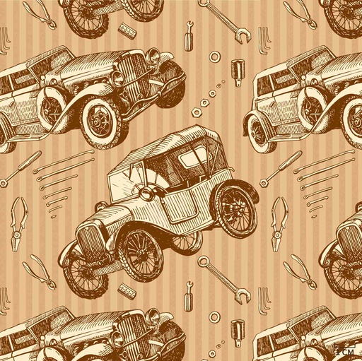 [823903] CARS AND PARTS PATTERN