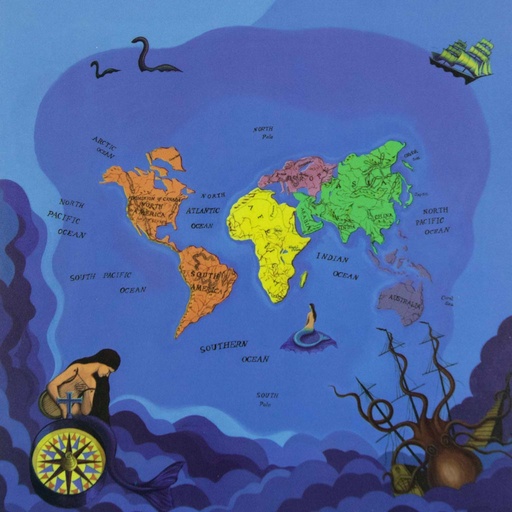 [823916] WORLD MAP PATTERN