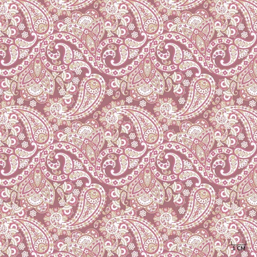 [823940] BRUGUNDY PAISLEY PATTERN