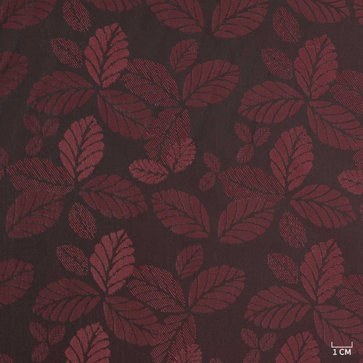 [823942] BURGUNDY/LEAF LINING