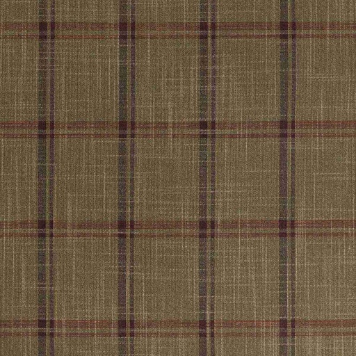 [660328] BROWN,BURGUNDY CHECKS