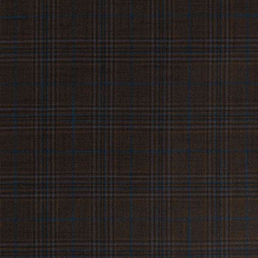 [660338] DARK BROWN,BLUE CHECKS